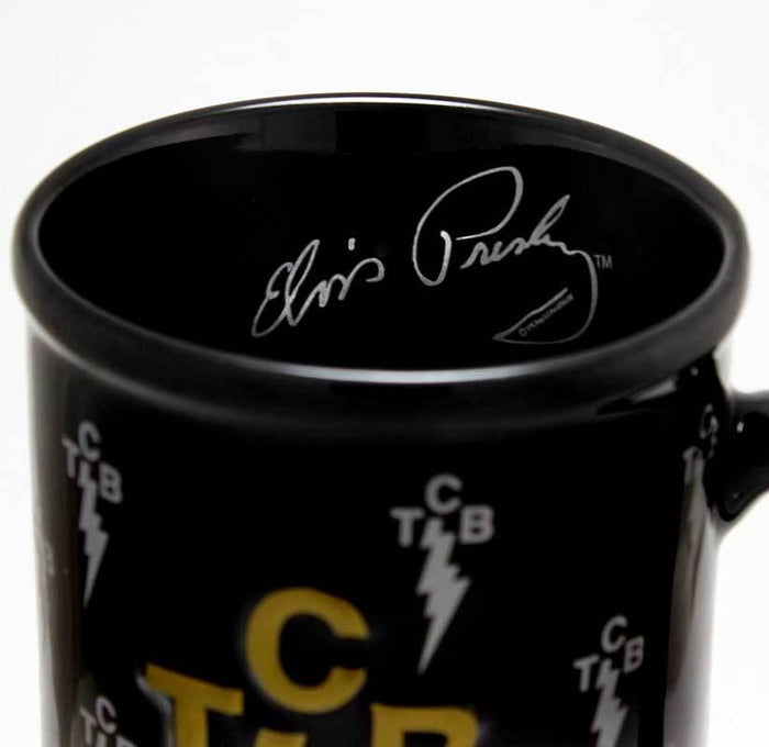 TCB Black 3-D Mug inside details