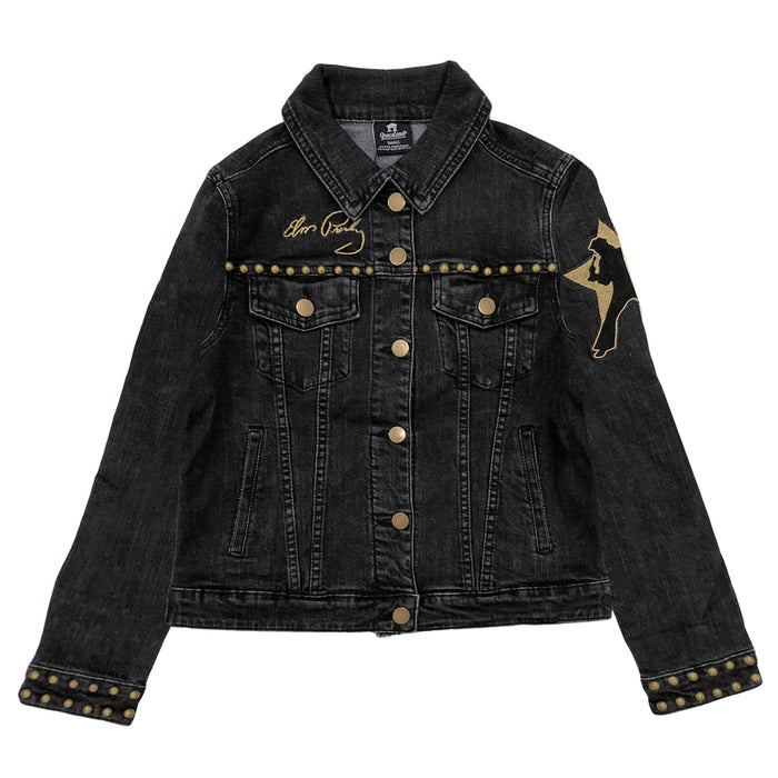 TCB Studded Women's Denim Jacket front