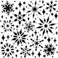 TCW1057 Snowflake Sparkles 6x6 Stencil