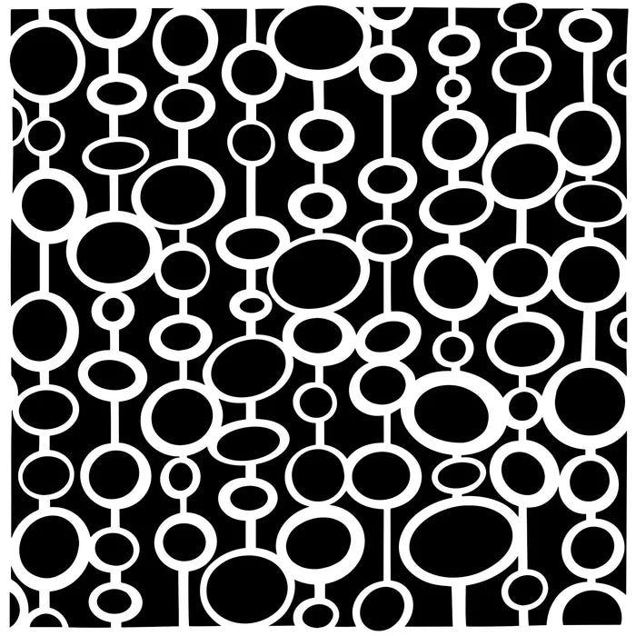 TCW1082 Hanging Circles 6x6 Stencil