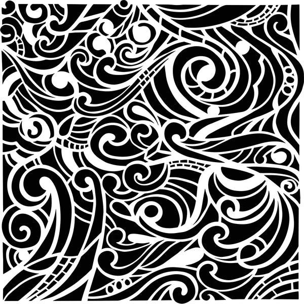 TCW1086s Swooshes 6x6 Stencil