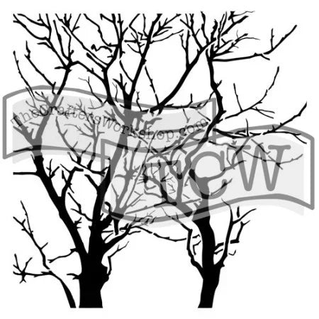 TCW251s Branches Reversed 6x6 Stencil