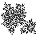 TCW972 Petal Splash 6x6 stencil