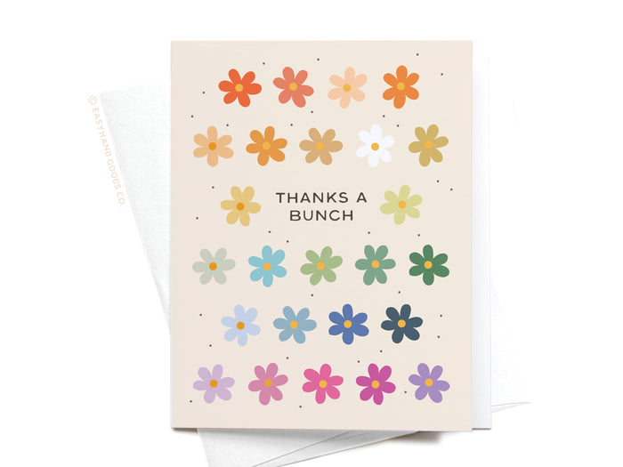 Thanks a Bunch Daisies Greeting Card