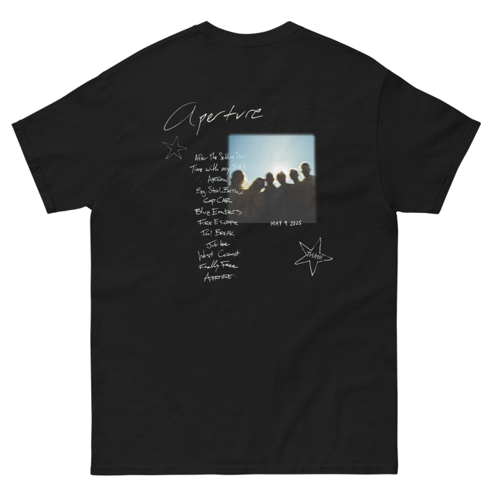 The Head and the Heart Aperture Black T-Shirt Back