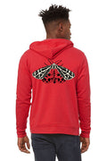 Tiger Moth *Limited Edition* Ultra Soft Zip up Hoodie - Unisex Heathered Red