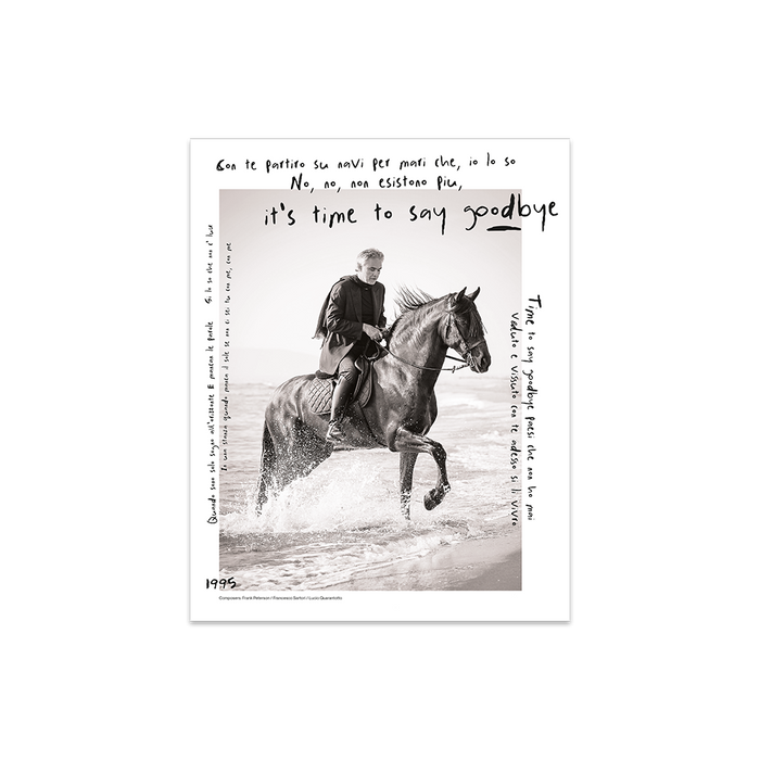 Time To Say Goodbye - Commemorative Poster