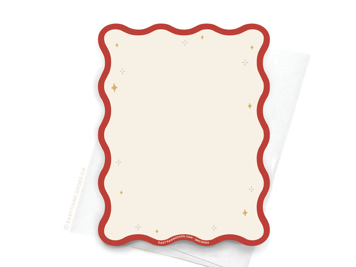 TS Era 4 Wavy Die Cut Notecard