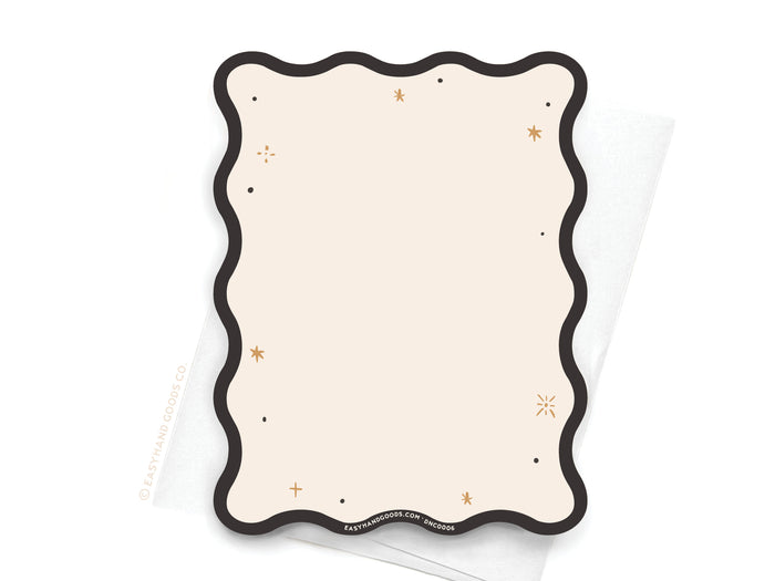 TS Era 6 Wavy Die Cut Notecard