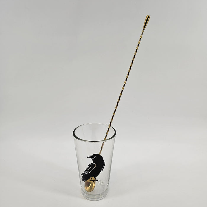 Twisted Cocktail Mixing Spoons - Rainbow, Gold or Silver Finish