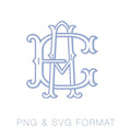 Two Type Fishtail A PDF PNG SVG Vector Outline Font