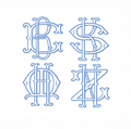 Two Type Fishtail Embroidery Font Package for creative crafting