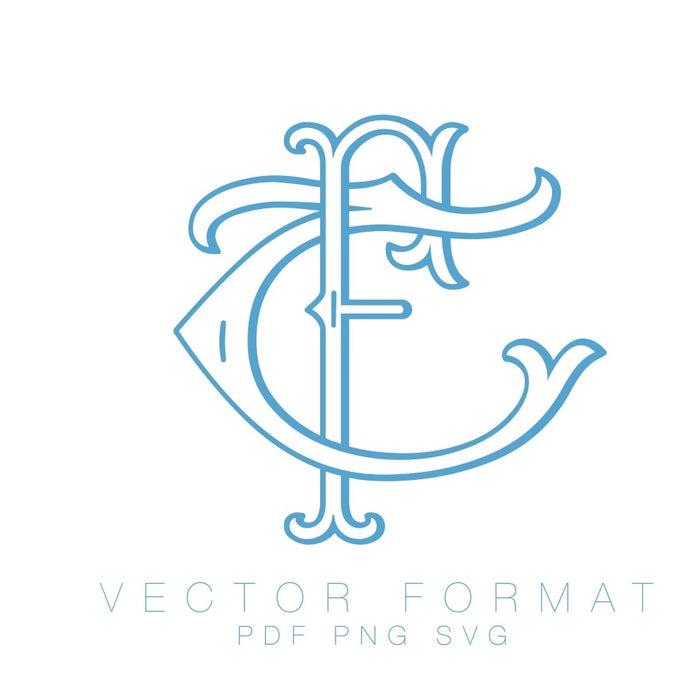 Two Type Fishtail F PDF PNG SVG Vector Outline Font