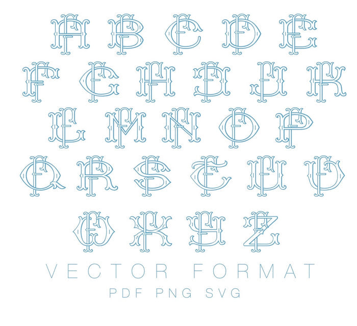 Two Type Fishtail F PDF PNG SVG Vector Outline Font