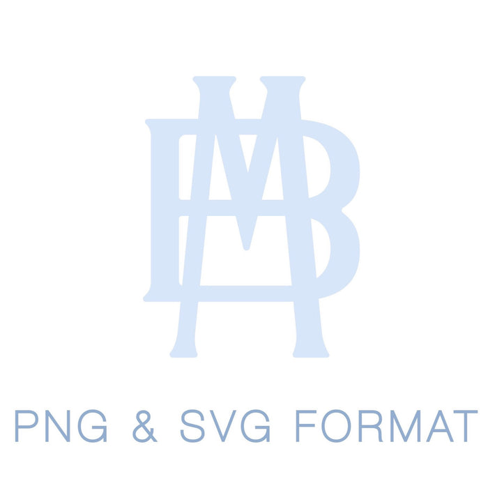 Two Type Monogram PNG SVG Monogram Font