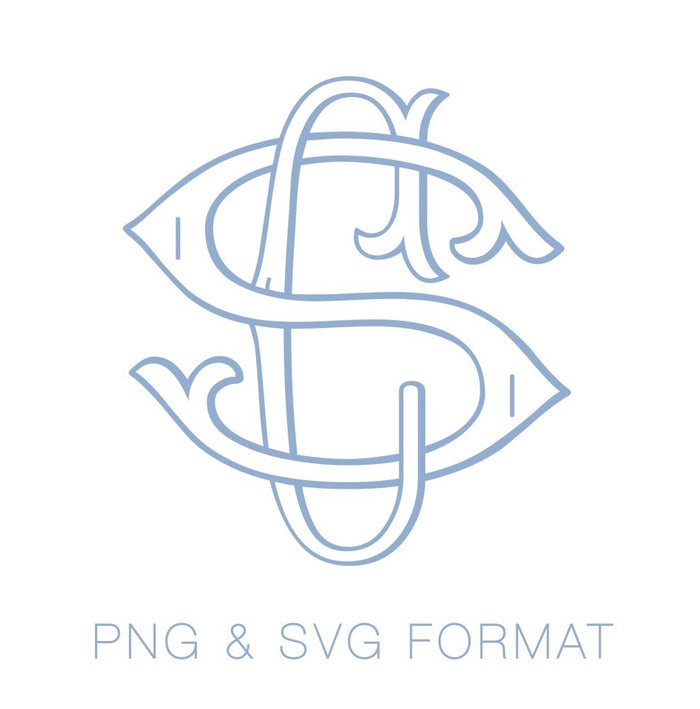 Two Type Outline C Fishtail PNG SVG  Font