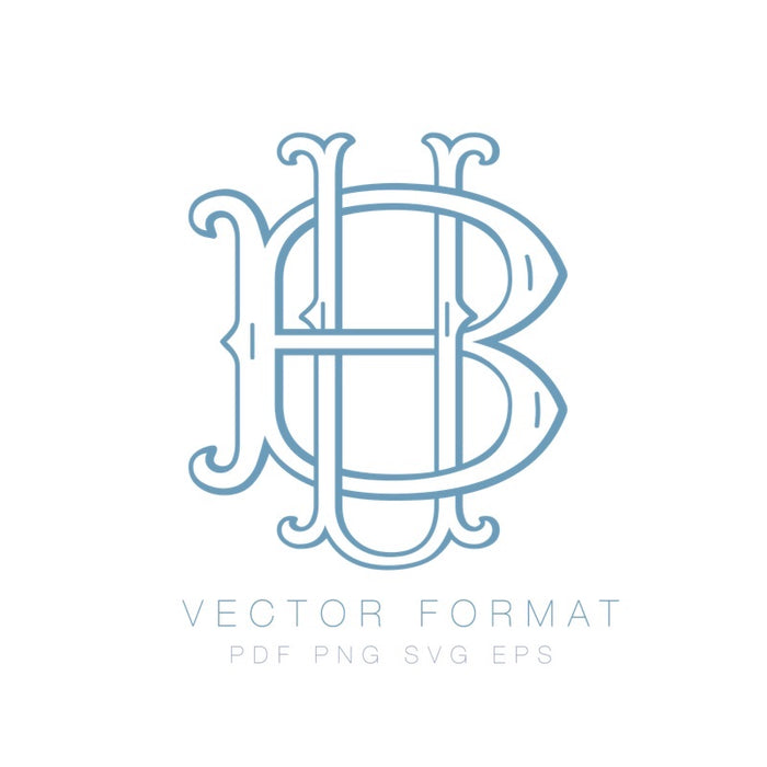 Vector Two Type U Fishtail Outline PDF PNG SVG EPS Font