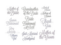 Wedding Party Embroidery Design Package for custom wedding crafts