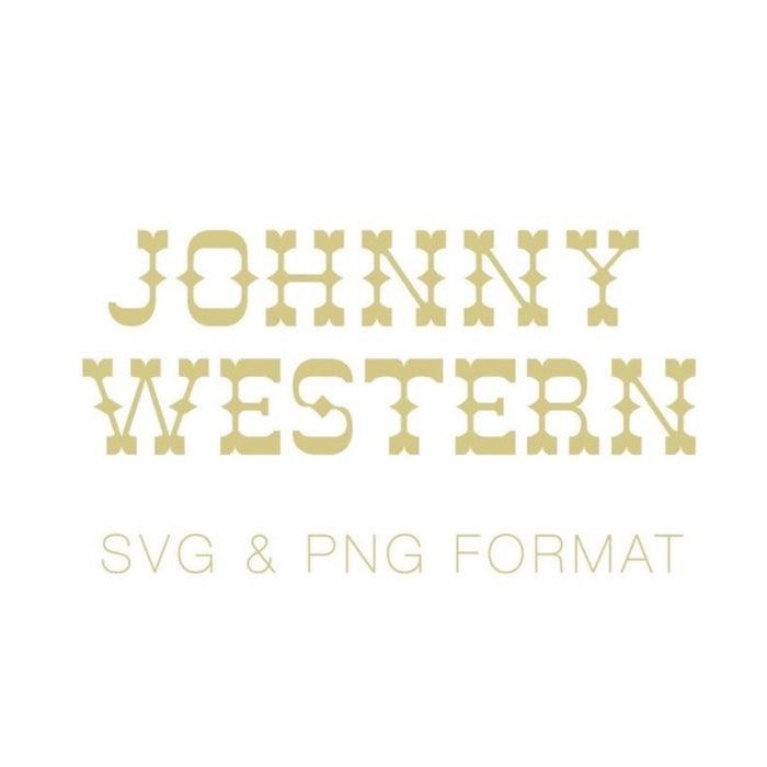 Western Johnny Font PNG SVG