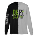 Wicked Unisex Black and White Defy Long Sleeve