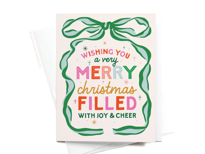 Wishing You a Very Merry Christmas Greeting Card - Onderkast Studio