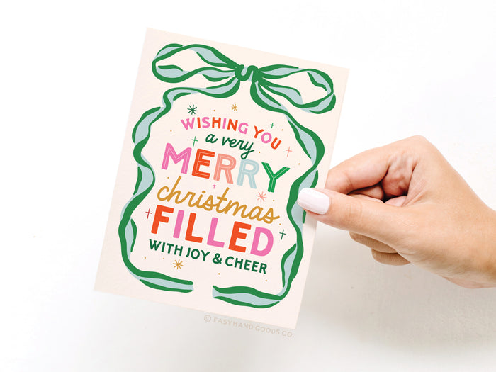 Wishing You a Very Merry Christmas Greeting Card - Onderkast Studio