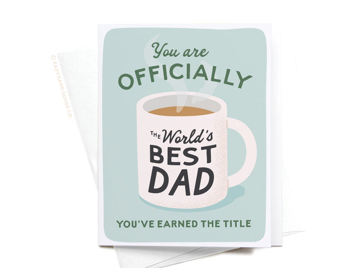 World's Greatest Dad Greeting Card - Onderkast Studio